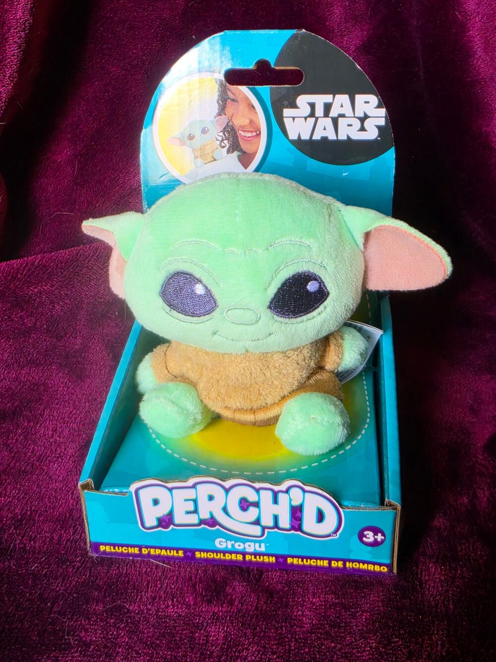 Grogu Baby Yoda Shoulder Plush Perch'd Walmart Exclusive New